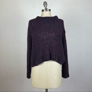 M.i.h Jeans Knit Eyelet Crop Sweater